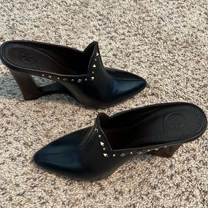 Tory Burch pointed wedge clogs